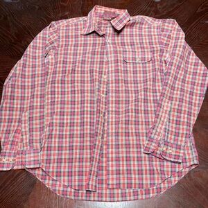 Chaps Red Plaid Men's Long sleeve button up